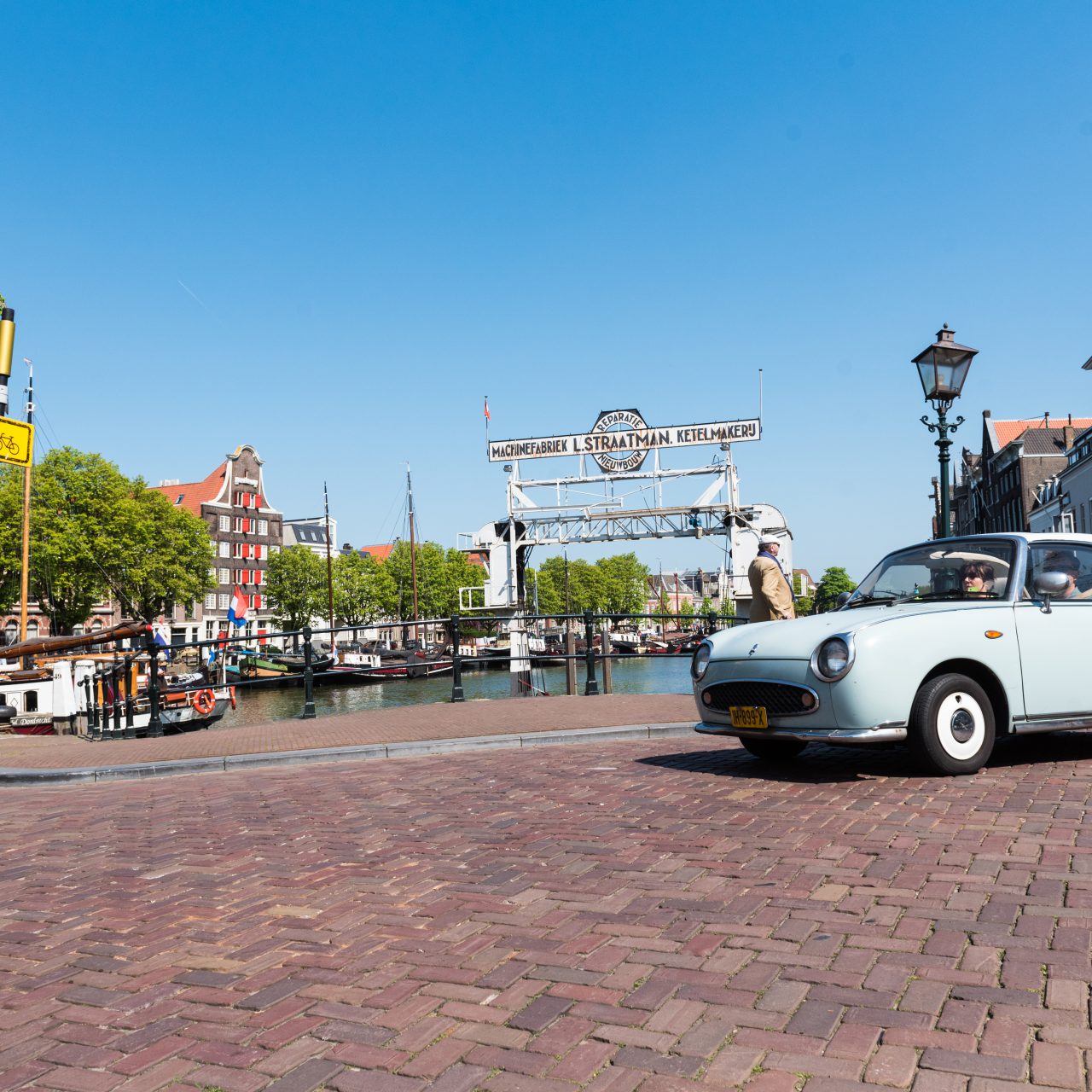 Historische havens - Dordrecht - Roobrug - auto - Kuipershaven - Dok Straatman - Pakhuis Stokholm